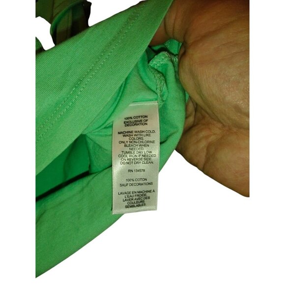 Vineyard Vines Men's Long Sleeve Green Large T Shirt Golf Graphic Pocket New Tag - Picture 4 of 15